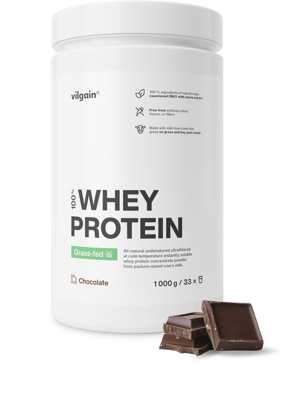 Vilgain Grass-Fed Whey Protein čokoláda 1000 g (dóza)