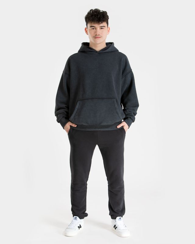 Vilgain Oversize Hoodie XS/S mineral wash black Obrázek