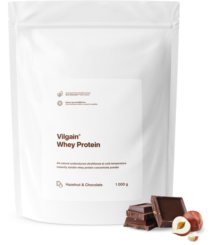 Vilgain Whey Protein čokoláda a lískový oříšek 1000 g Obrázek