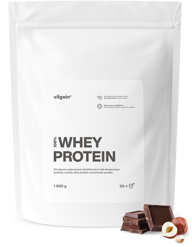 Vilgain Whey Protein čokoláda a lískový oříšek 1000 g Obrázek