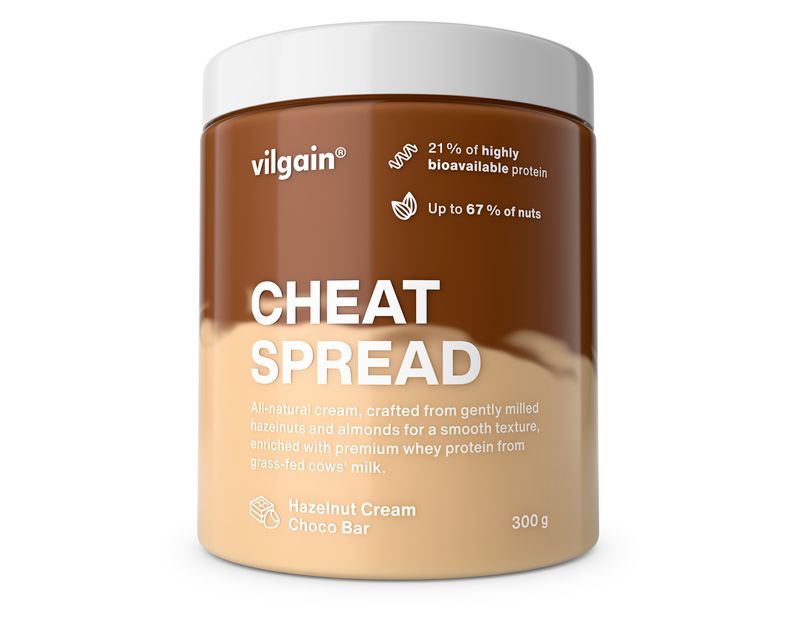 Vilgain Cheat Spread Lískooříškový krém s čokoládou 300 g Obrázek