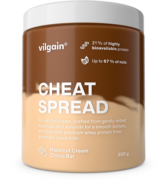Vilgain Cheat Spread Lískooříškový krém s čokoládou 300 g Obrázek