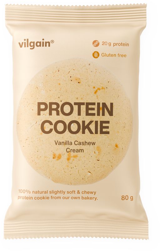 Vilgain Protein Cookie – Vanilkový krém s kešu 80 g