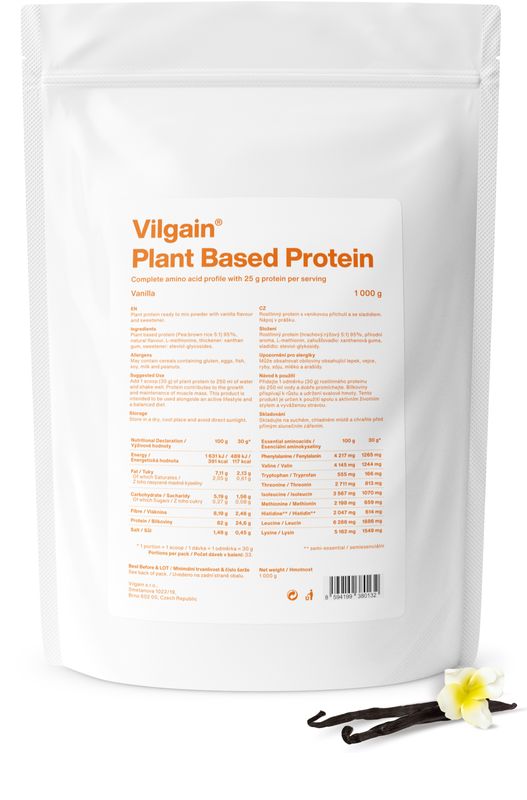 Vilgain Plant Based Protein vanilka 1000 g Obrázek