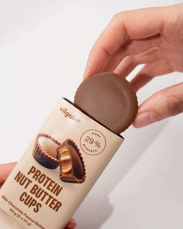 Vilgain Protein Nut Butter Cups – Arašídové máslo v mléčné čokoládě 42 g (2 x 21 g) Obrázek