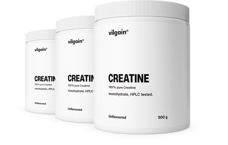 Vilgain Kreatin – 3× bez příchutě 500 g