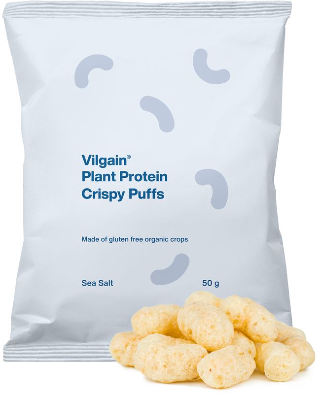 Vilgain Plant Protein Crispy Puffs BIO mořská sůl 50 g Obrázek
