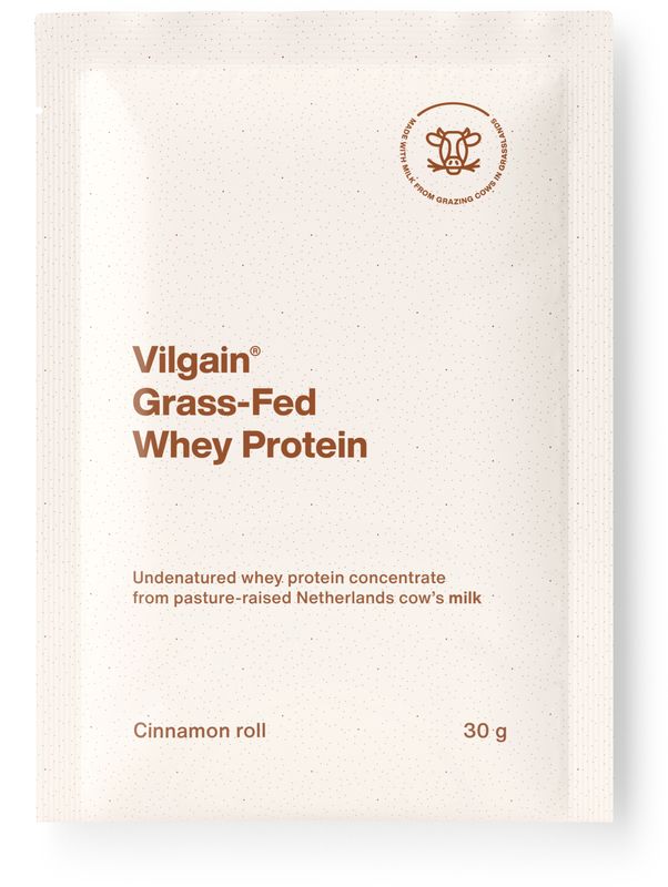 Vilgain Grass-Fed Whey Protein skořicová rolka 30 g Obrázek