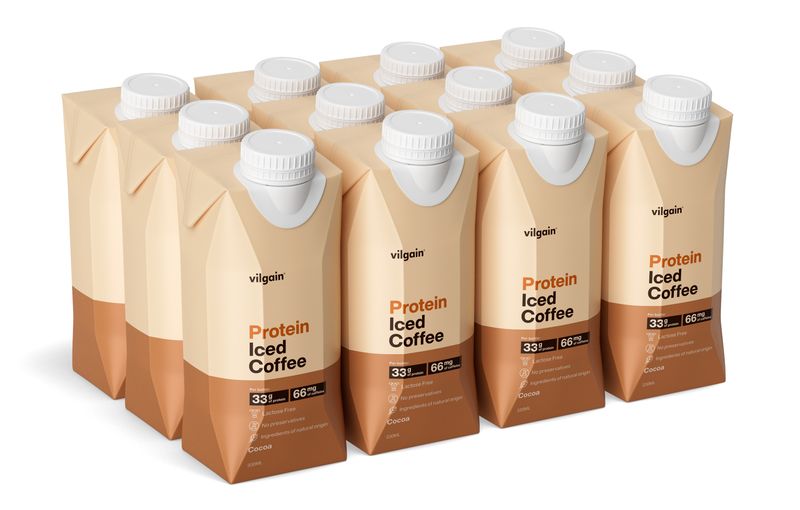 Vilgain Protein Iced Coffee –  12× kakao 330 ml