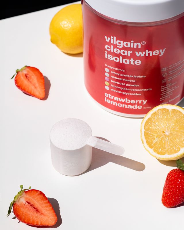 Vilgain Clear Whey Isolate Strawberry lemonade 500 g Obrázek