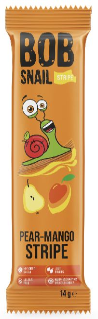 BOB snail Ovocný plátok – hruška/mango 14 g