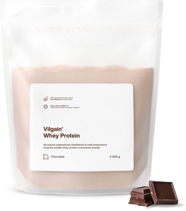 Vilgain Whey Protein čokoláda 2000 g Obrázek