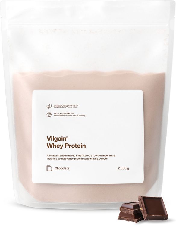 Vilgain Whey Protein čokoláda 2000 g Obrázek