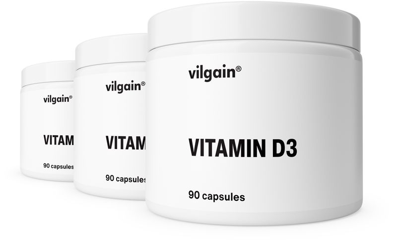 Vilgain Vitamin D3 – 3× 90 kapslí