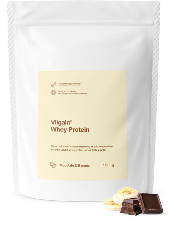 Vilgain Whey Protein čokoláda a banán 1000 g Obrázek