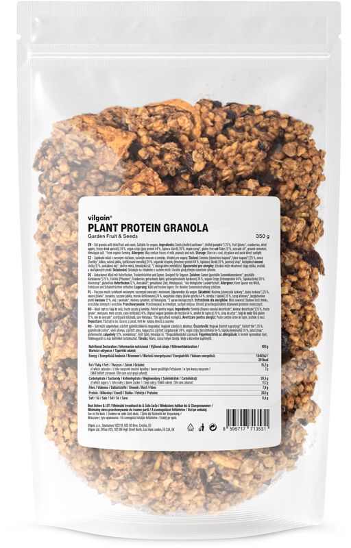 Vilgain Plant Protein Granola Zahradní ovoce se semínky 350 g Obrázek