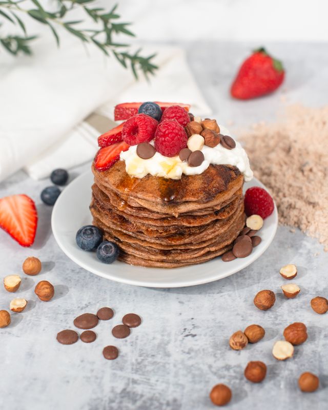 Vilgain Protein Pancake & Waffle Mix lieskové orechy s čokoládou 420 g Obrázek