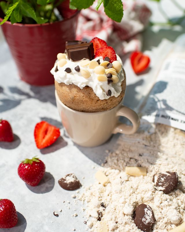 Vilgain Protein Mug Cake Mix Low Sugar duo chocolate 420 g Obrázek