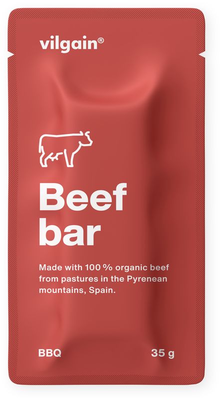 Levně Vilgain Beef Bar BIO – BBQ 35 g
