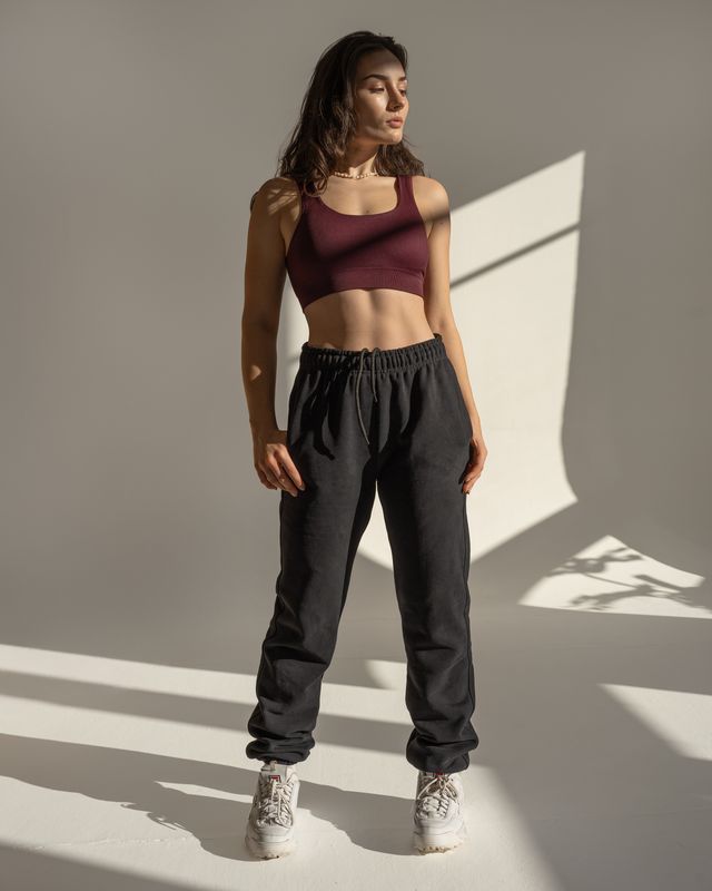 Vilgain Cotton Sweat Pants – L Jet black Obrázek