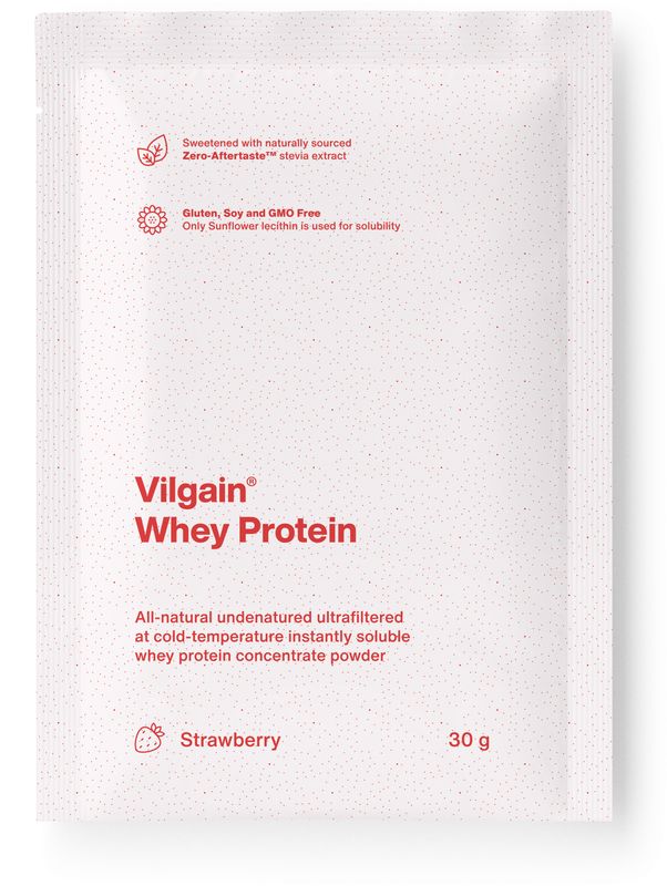 Vilgain Whey Protein jahoda 30 g Obrázek