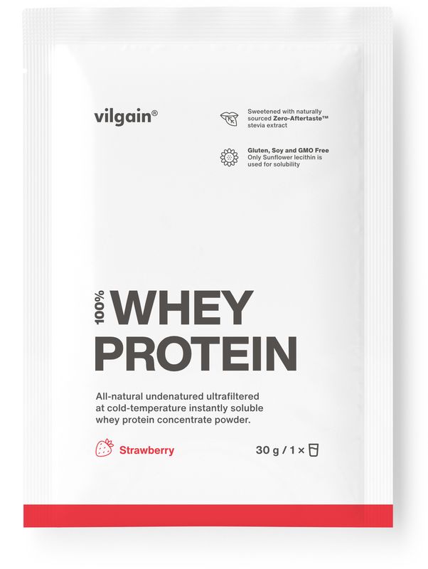 Vilgain Whey Protein jahoda 30 g Obrázek