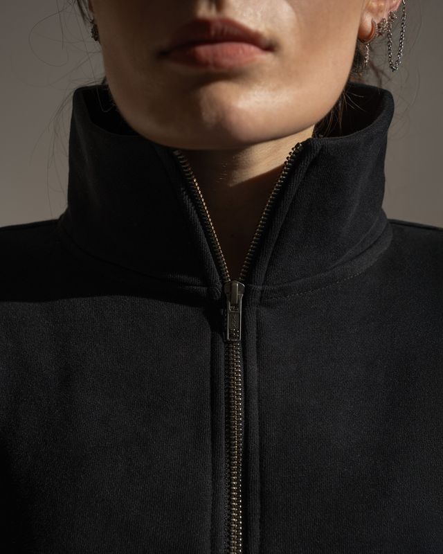 Vilgain Cotton Half Zip Hoodie – L Jet black Obrázek