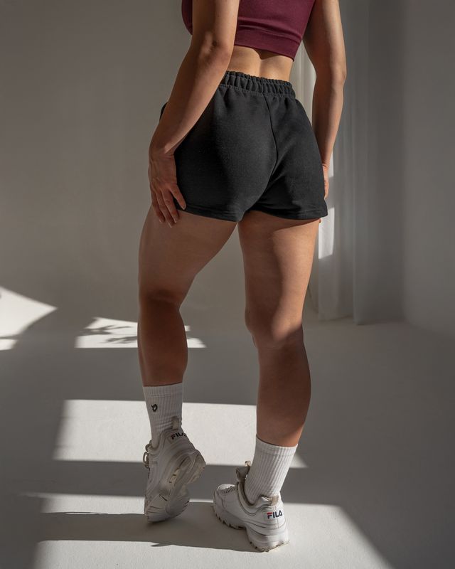 Vilgain Cotton Sweat Shorts – S Jet black Obrázek