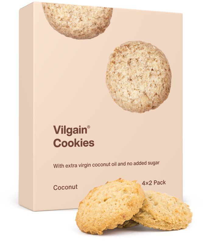 Vilgain Cookies BIO kokos 135 g (4 x 2 sušenky) Obrázek