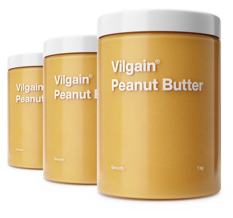 Vilgain Arašídové máslo BIO – 3× jemné arašídy 1 000 g