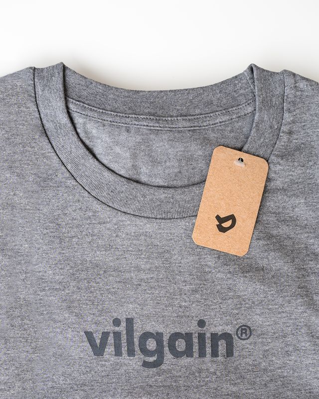 Vilgain Logotype Tee XL Grey melange Obrázek