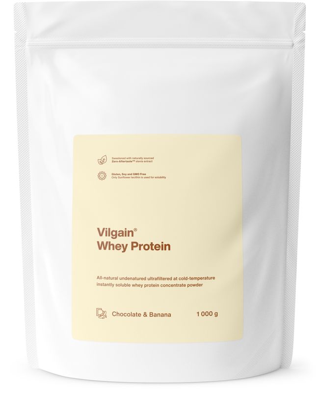 Vilgain Whey Protein čokoláda a banán 1000 g Obrázek