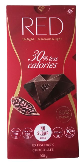 Red Delight Horká čokoláda EXTRA – 100 g