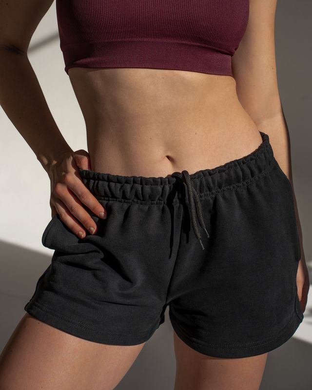 Vilgain Cotton Sweat Shorts – S Jet black Obrázek
