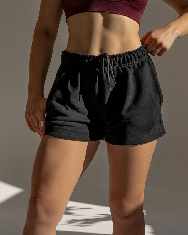 Vilgain Cotton Sweat Shorts – L Jet black Obrázek