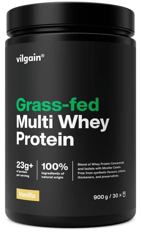 Vilgain Grass-Fed Multiwhey Protein vanilka 900 g Obrázek