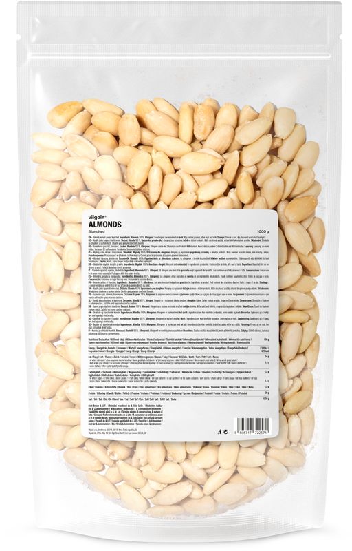 Vilgain Mandle natural blanšírované 1000 g Obrázek