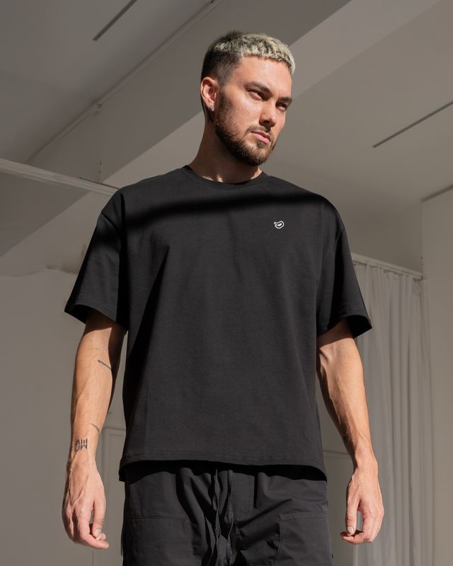 Vilgain Heavy Oversize Tee – M/L Jet black Obrázek