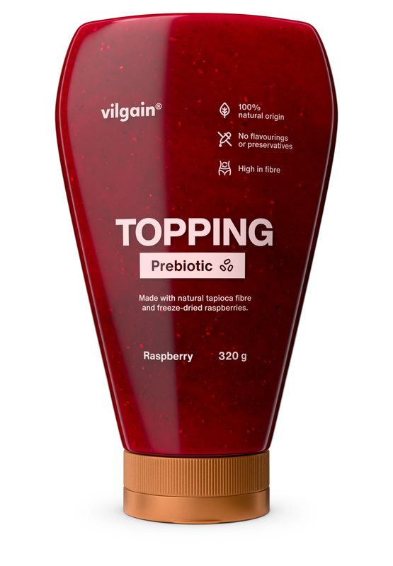 Levně Vilgain Prebiotic Topping – malina 320 g