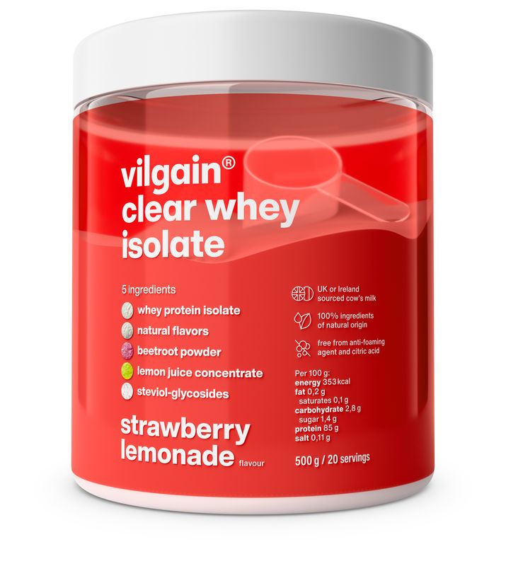 Vilgain Clear Whey Isolate Strawberry lemonade 500 g Obrázek