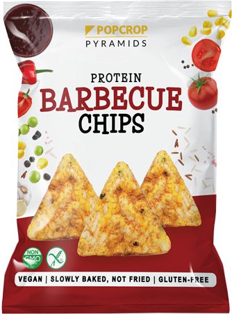 Popcrop - Proteinové chipsy s barbecue příchutí, 60 g