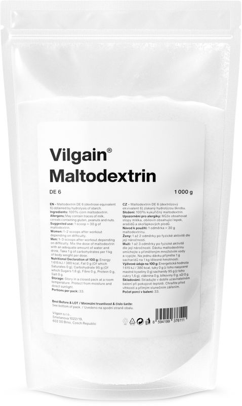 Vilgain Maltodextrin 1000 g Obrázek