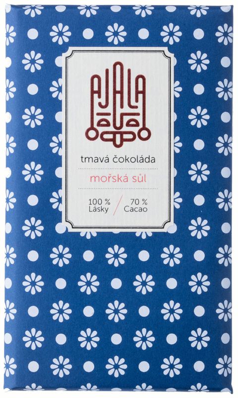 AJALA Tmavá čokoláda BIO – morská soľ 45 g