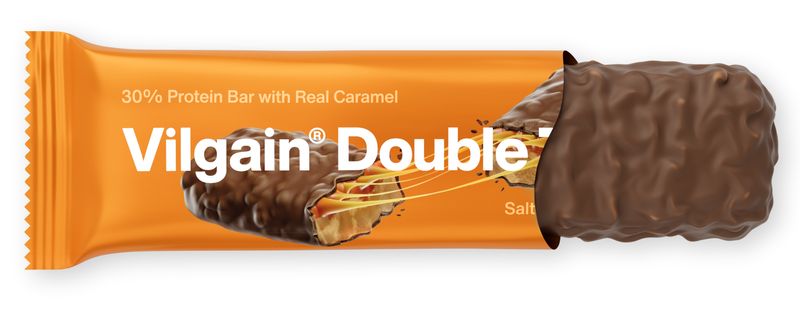 Vilgain Double Trouble Protein Bar Arašídy se slaným karamelem 55 g Obrázek