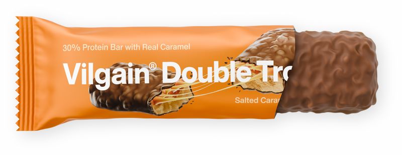 Vilgain Double Trouble Protein Bar Arašídy se slaným karamelem 55 g Obrázek