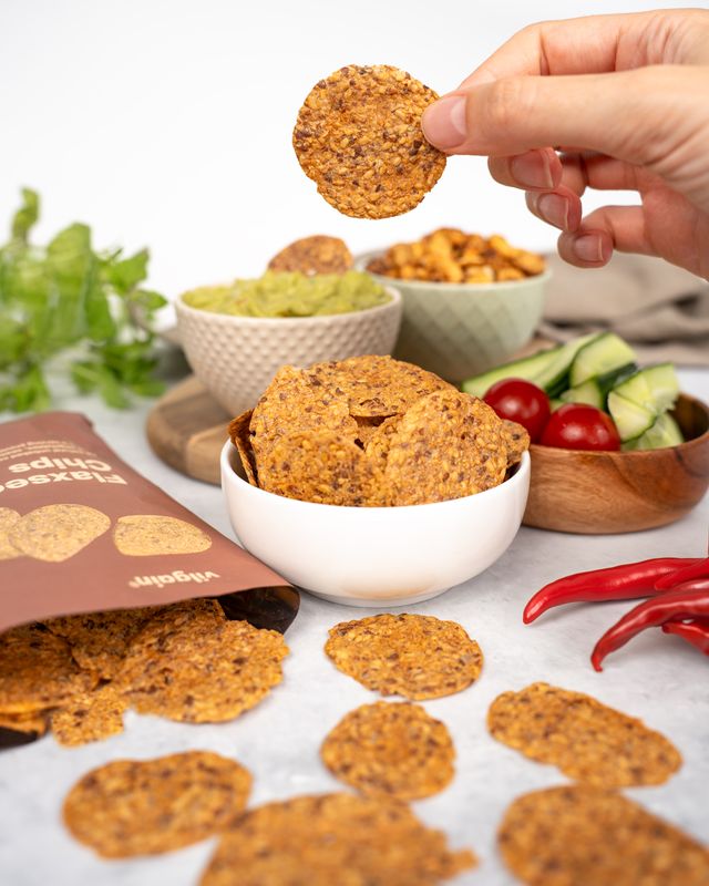 Vilgain Flaxseed Chips pikantní 50 g Obrázek