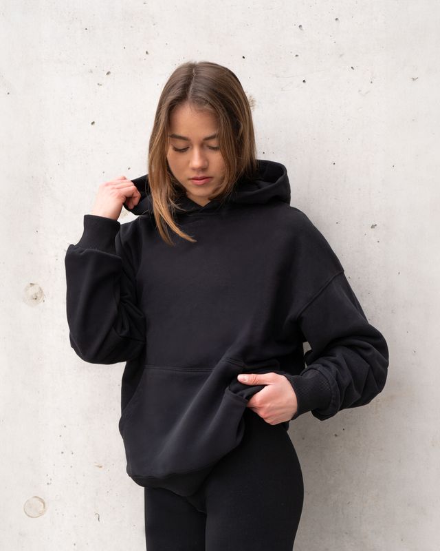 Vilgain Oversize Heavy Hoodie M/L black Obrázek