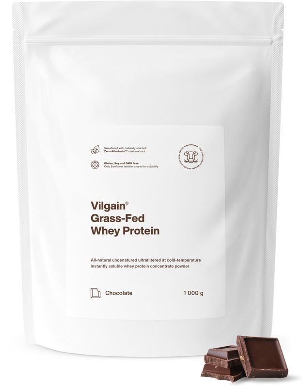 Vilgain Grass-Fed Whey Protein čokoláda 1000 g Obrázek