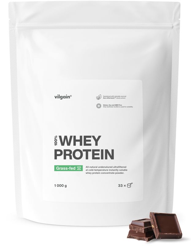 Vilgain Grass-Fed Whey Protein čokoláda 1000 g Obrázek