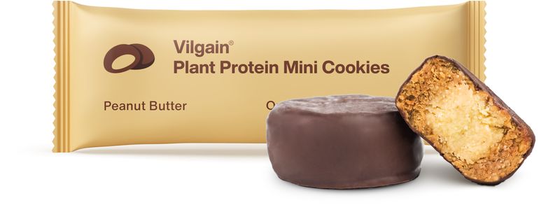 Vilgain Plant Protein Mini Cookies arašídové máslo 50 g (2 x 25 g) Obrázek